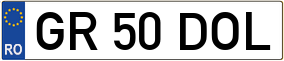 Trailer License Plate
